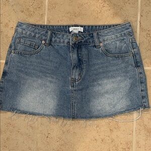 Forever 21 Blue Denim Mini Skirt